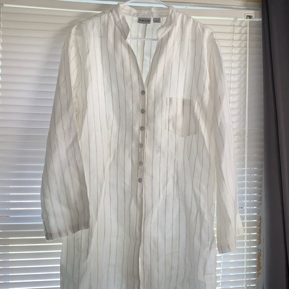 Chico’s Linen Tunic - Picture 1 of 6